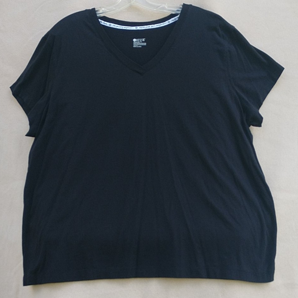 Hue Black Short Sleeve T-Shirt 2X